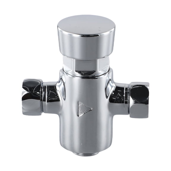 Niceminiwall Chrome Timed Non Concussive Exposed Shower Valve Self Closing Gym Pool Schools Connector Bidet Shower Kichen Accessories
