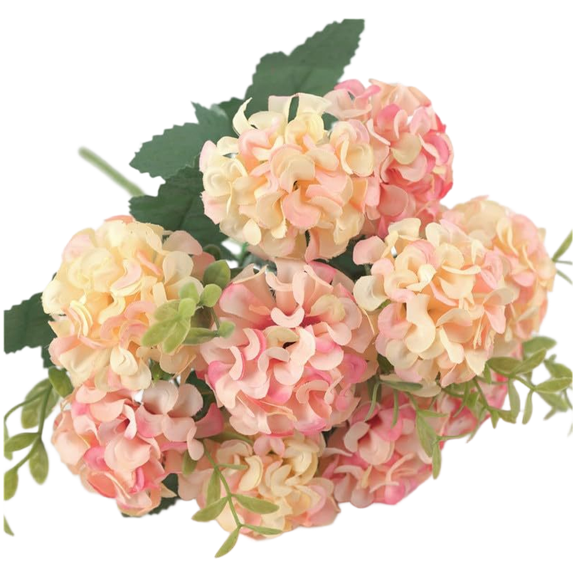 Niceminiwall Dragon Mythical Bird Hydrangea Silk Flower Wedding Photography Props Home Decor