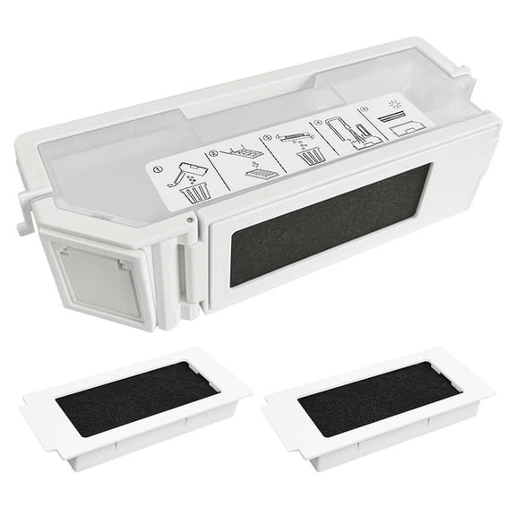 Niceminiwall Dustbin with Filter for PRO , , T30S Robot for Vacuum, ABS Plastic Debris Box