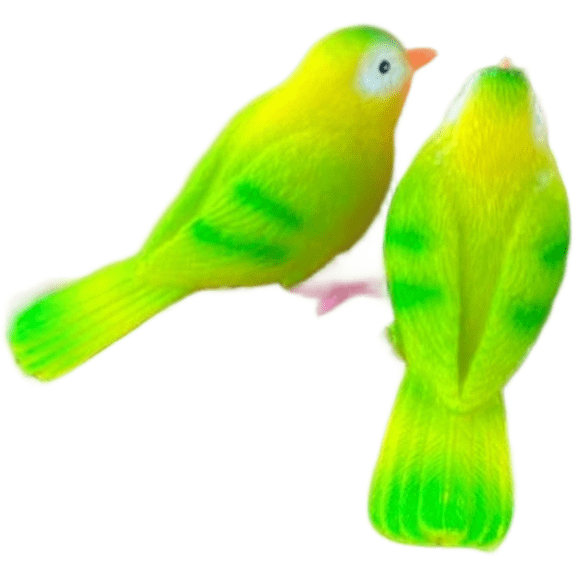 Niceminiwall Lovebirds Resin Figurine with for Leaf Umbrella Garden Decor for Patio Balcony