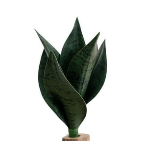 Niceminiwall Low Maintenance Soft PVC Artificial Snake Plant Greenery for Indoor Spaces