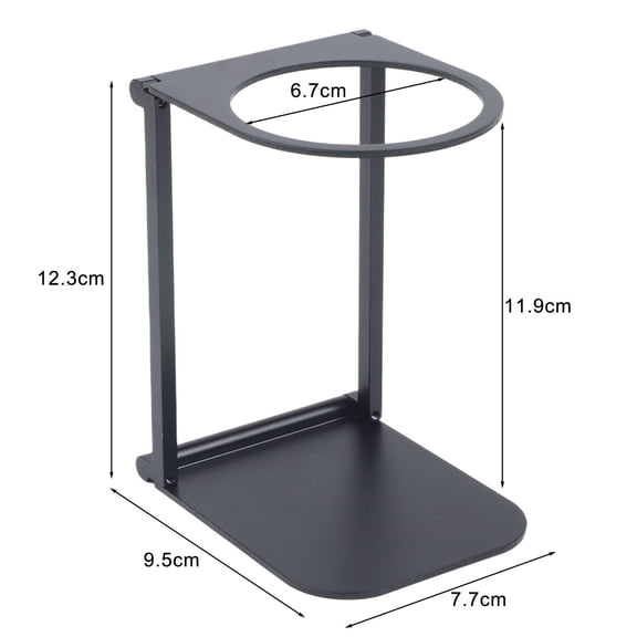 Niceminiwall Outdoor Portable Coffee Machine Stand Foldable Aluminum Alloy Metal Accessory Black (6.7 cm)