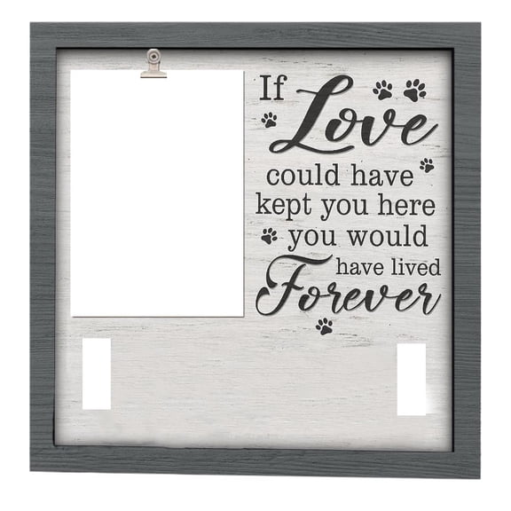 Niceminiwall Pet Memorial Photo Frame With Collar Holder: Cherished Keepsake For Dog Loss Picture Frames & Albums