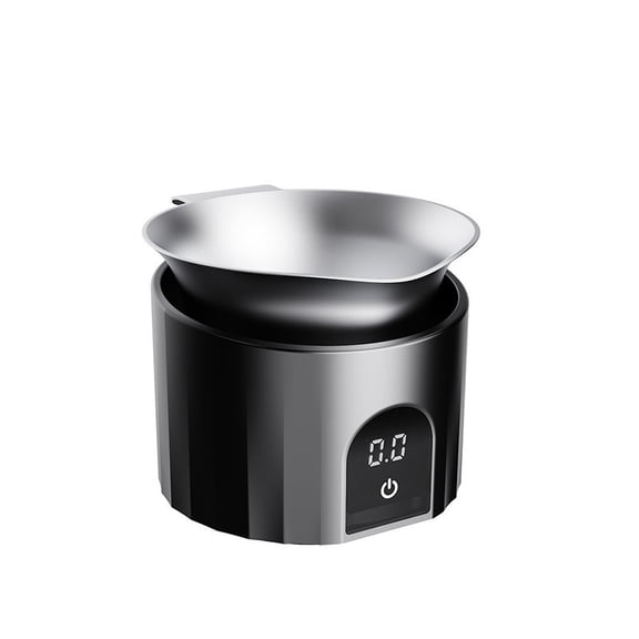 Niceminiwall Portable Coffee Scale Compact for Espresso Scale with Stainless Steel Measuring Cup Black