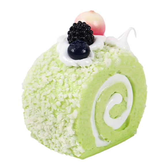 Niceminiwall Simulation Cake Fake Fruit Bread Model Swiss Roll Shop Window Home Refrigerator Decor Food Photography Props Autumn Decoration