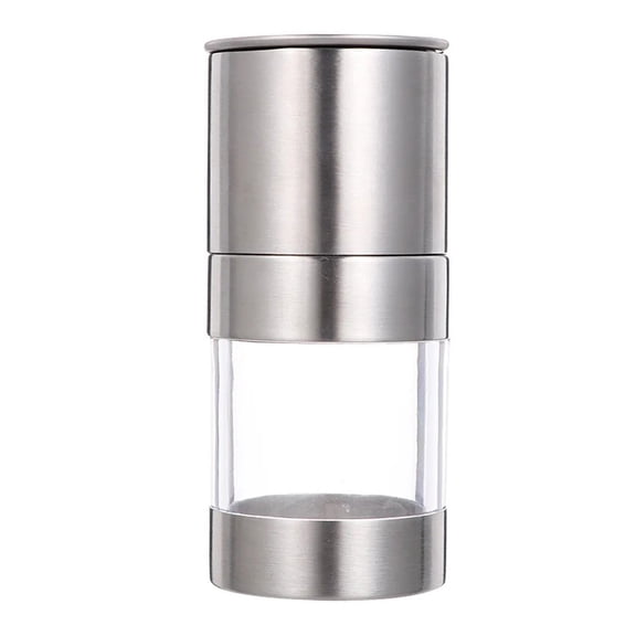 Niceminiwall Stainless Steel Manual Pepper Grinder: Elegant Seasoning Jar for Fresh Flavor!
