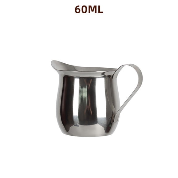 Niceminiwall Stainless Steel Milk Frothing Pitcher Latte Coffee Cup Milk Jug 2oz,3oz,5oz,8oz Kitchen Accessories Household Coffee Tools Gadge 60ml