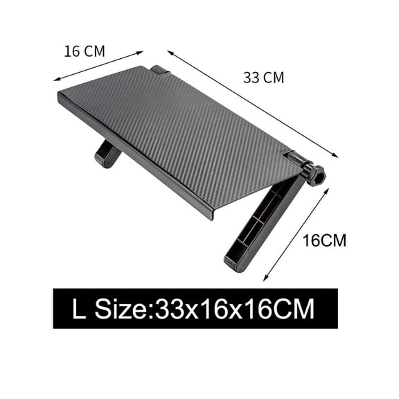 Niceminiwall TV Screen Top Storage Shelf Stable 1 Pcs Adjustable Black Computer Display Rack PP-ABS Screen Caddy High Quality L