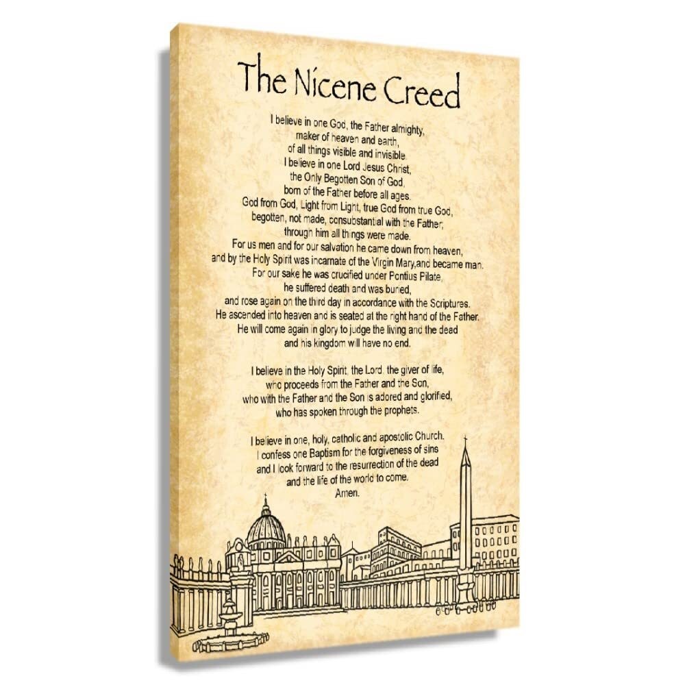 Nicene Creed Wall Art Prayer Poster Room Decorative Paintings Wall Nicene Creed Wall Art Prayer Poster Room Decorative Paintings Wall