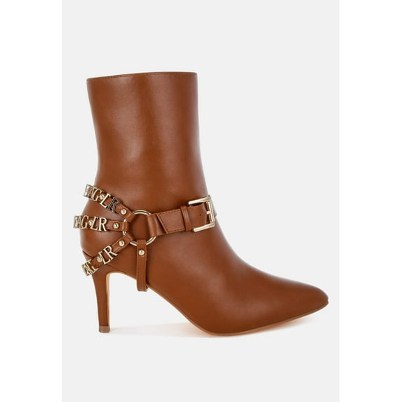 Nicene Harness Detail Stiletto Boots