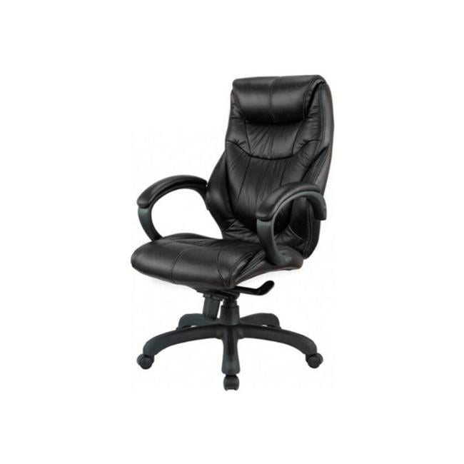 Black High Back Swivel Leather Executive Chair