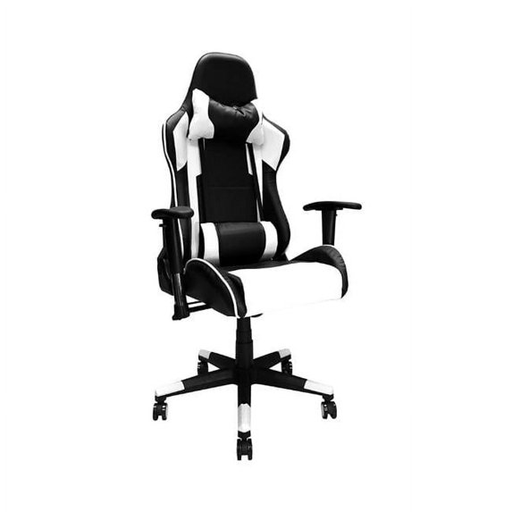 Nicer Furniture AP1878-WT Ergonomic Racing Gaming Chair with Head Cushions & Adjustable Armrest, White