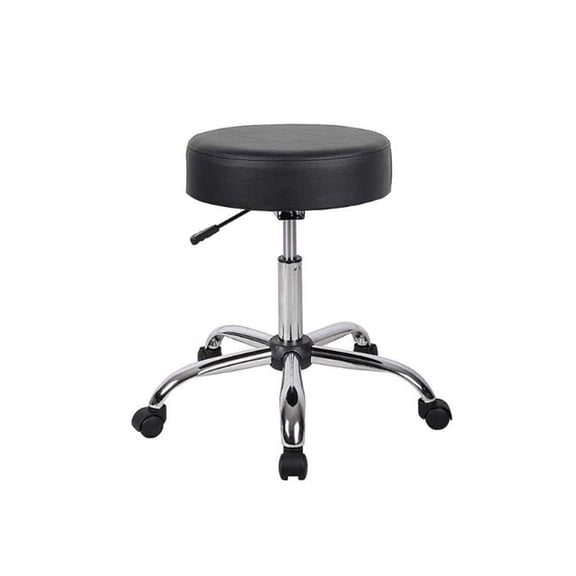 Nicer Furniture AP540-BK Caressoft Drafting Stool - Adjustable Height, Black