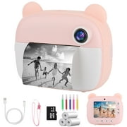 Nicewell Instant Print Camera for Kids, 2.4 Inch 2400 Megapixels Kids Camera Instant Print with No Ink Print Paper & 32G SD Card, 1080P HD Instant Cameras That Print Photos Gift for Girls Boys 3-12