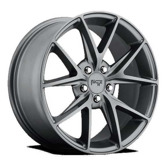 Niche 1PC Aluminum Rim M116 MISANO 18X8in Matte Gun Metal Finish, M116188065+40