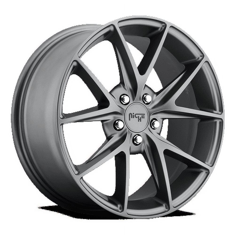 Niche 1PC Aluminum Rim M116 MISANO 18X8in Matte Gun Metal Finish 
