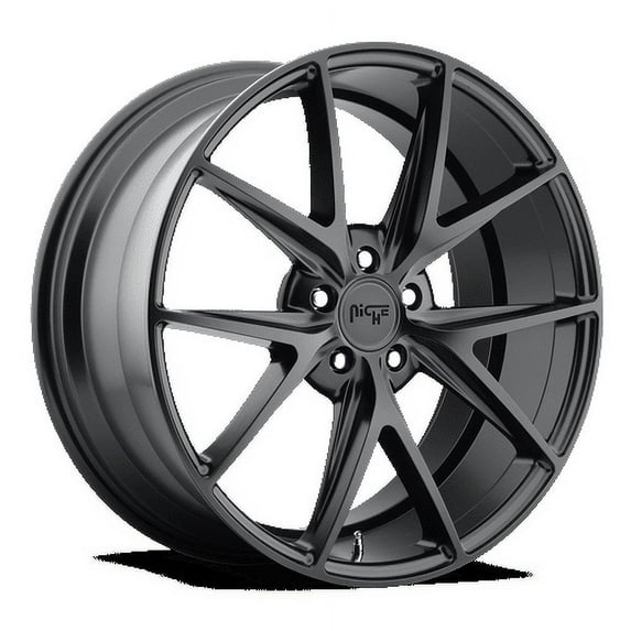 Niche 1PC Aluminum Rim M117 MISANO 18X8in Matte Black Finish, M117188051+40