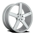 thumbnail image 1 of Niche 1PC Aluminum Rim M135 MILAN 18X8in Gloss Silver Machined Finish, M135188065+40, 1 of 3