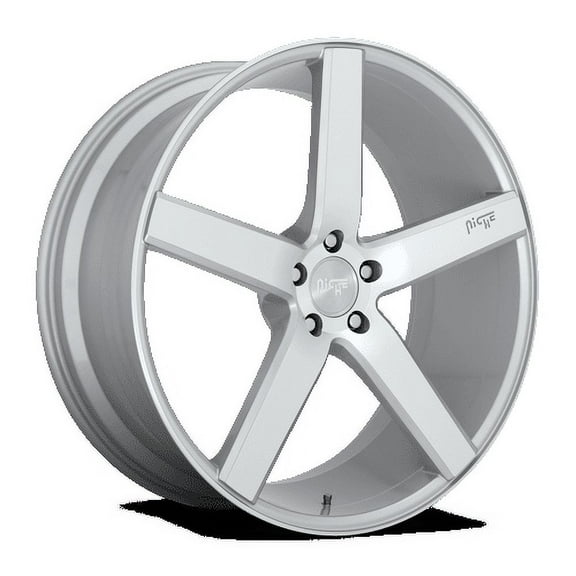 Niche 1PC Aluminum Rim M135 MILAN 18X8in Gloss Silver Machined Finish, M135188065+40