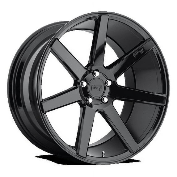 Niche 1PC Aluminum Rim M168 VERONA 18X8in Gloss Black Finish, M168188091+40