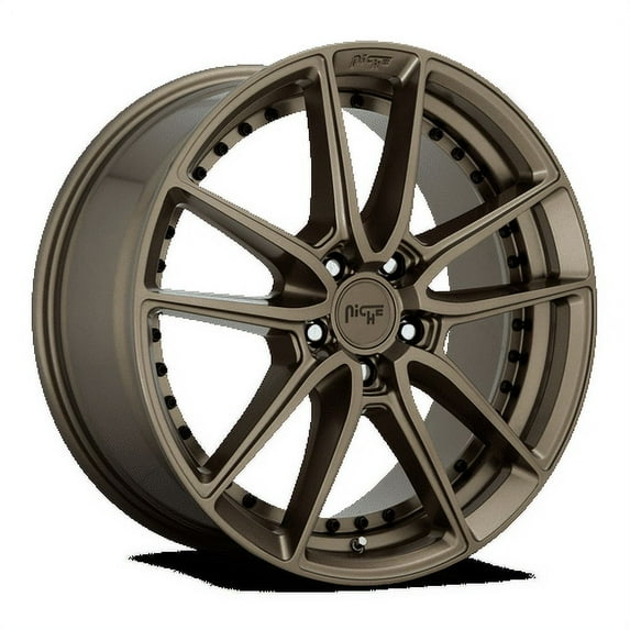Niche 1PC Aluminum Rim M222 DFS 18X8in Matte Bronze Finish, M222188065+30