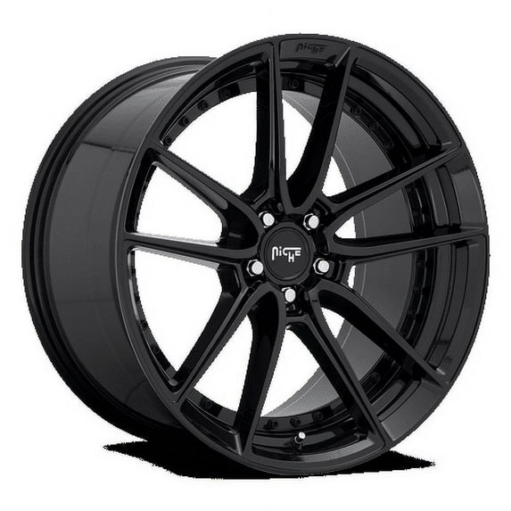 Niche 1PC Aluminum Rim M223 DFS 18X8in Gloss Black Finish, M223188031+40
