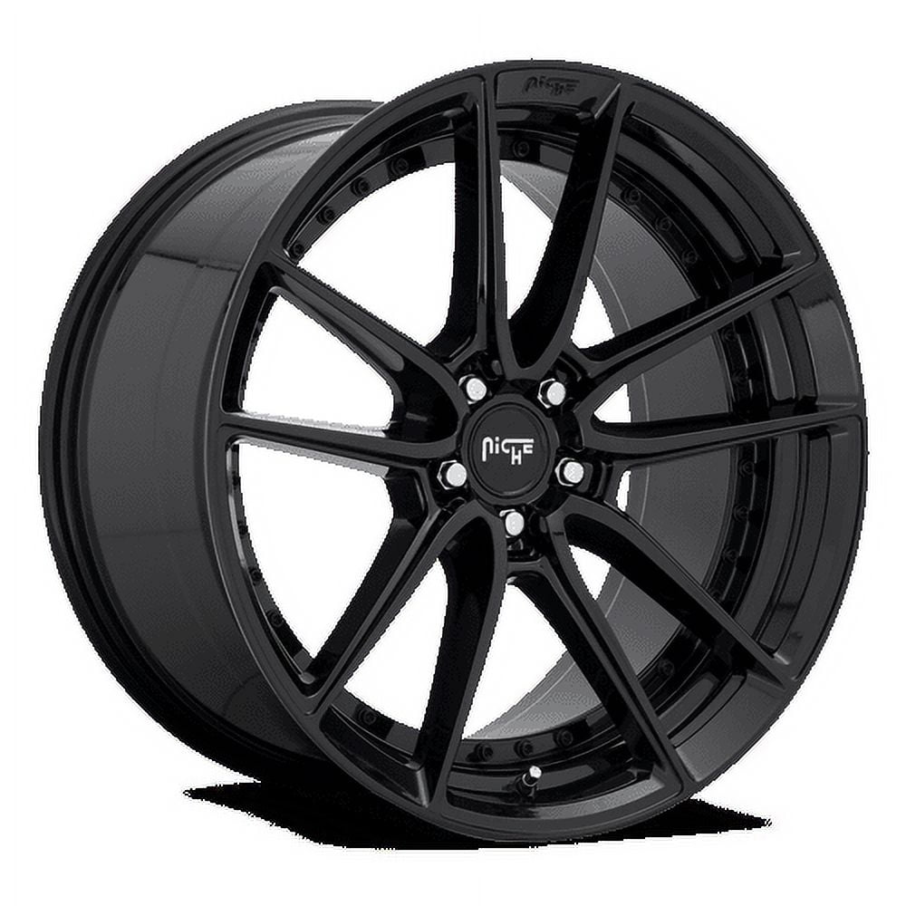 Niche 1PC Aluminum Rim M223 DFS 22X10.5in Gloss Black Finish, M223220590+20