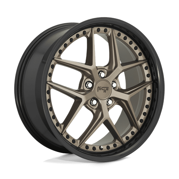 Niche 1PC Cast Aluminum Rim M227 20X10.5 5X112 MT-BRNZ-BBR 40MM, M227200543+40