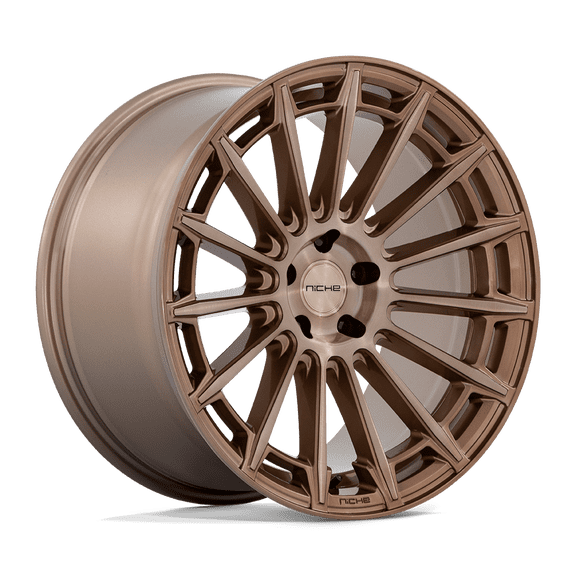 Niche 1PC Cast Aluminum Rim M275 20X9 5X120 PLT-BRNZ 18MM, M275209021+18