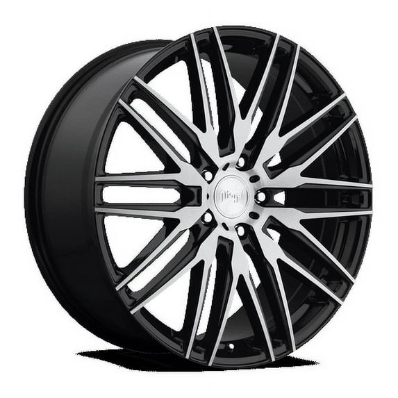 Niche 1Pc M165 Anzio 20X10.5 5X114.3 45Et 72.56Cb Gloss Black Brushed Wheel