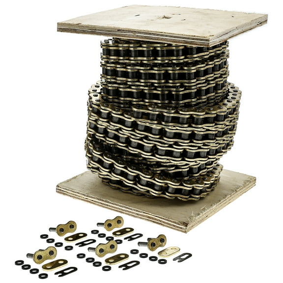Niche 520 X-Ring Motorcycle Drive Chain Bulk Reel 25 Feet Connecting Master Link 519-CDC2224R