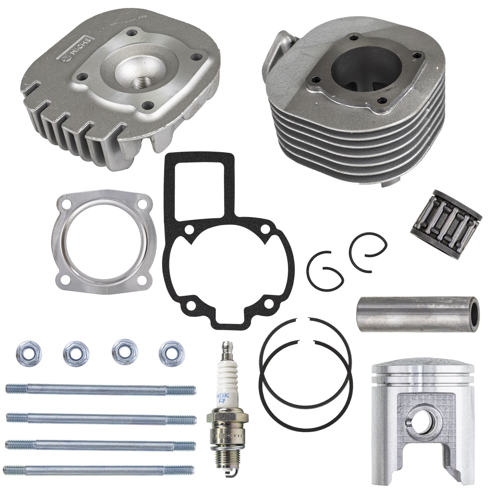 Niche Cylinder Piston Kit for Suzuki Kawasaki KFX80 Quadsport 80 (50mm ...