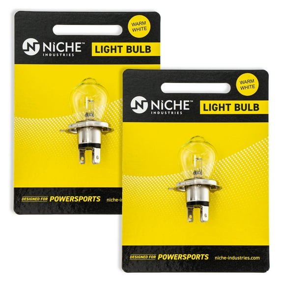 Niche A5988 Headlight Bulb for Polaris Arctic Cat Lynx Snowmobile 2 Pack 519-CBL2233B