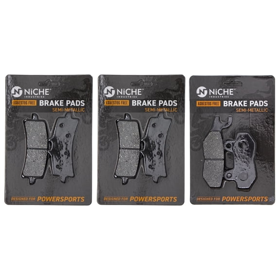 Niche Brake Pad Set Triumph Thruxton 1200R Front Rear Semi-Metallic 2017-2018 MK1002748