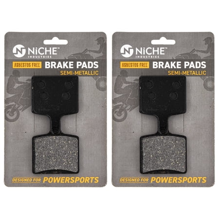 Niche Brake Pad Set Yamaha Sidewinder LTX MTX SR Viper Rear Semi-Metallic 2 Pack 519-KPA2643D