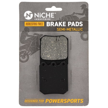 Niche Brake Pad Set for Arctic Cat 0702-229 1702-429 Rear Semi-Metallic 519-KPA2500D