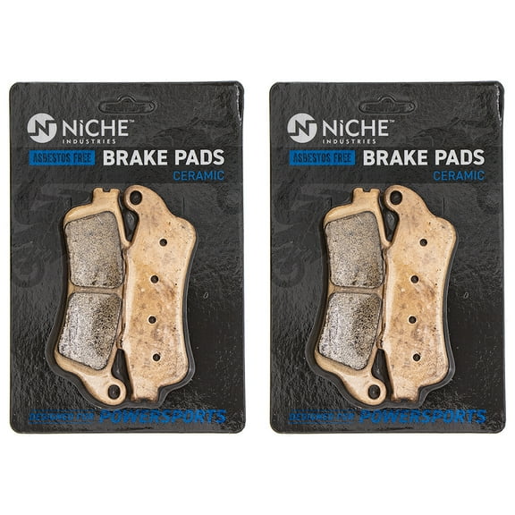Niche Brake Pad Set for Honda Goldwing GL1800 Ceramic Motorcycle 2 Pack 519-KPA2504D