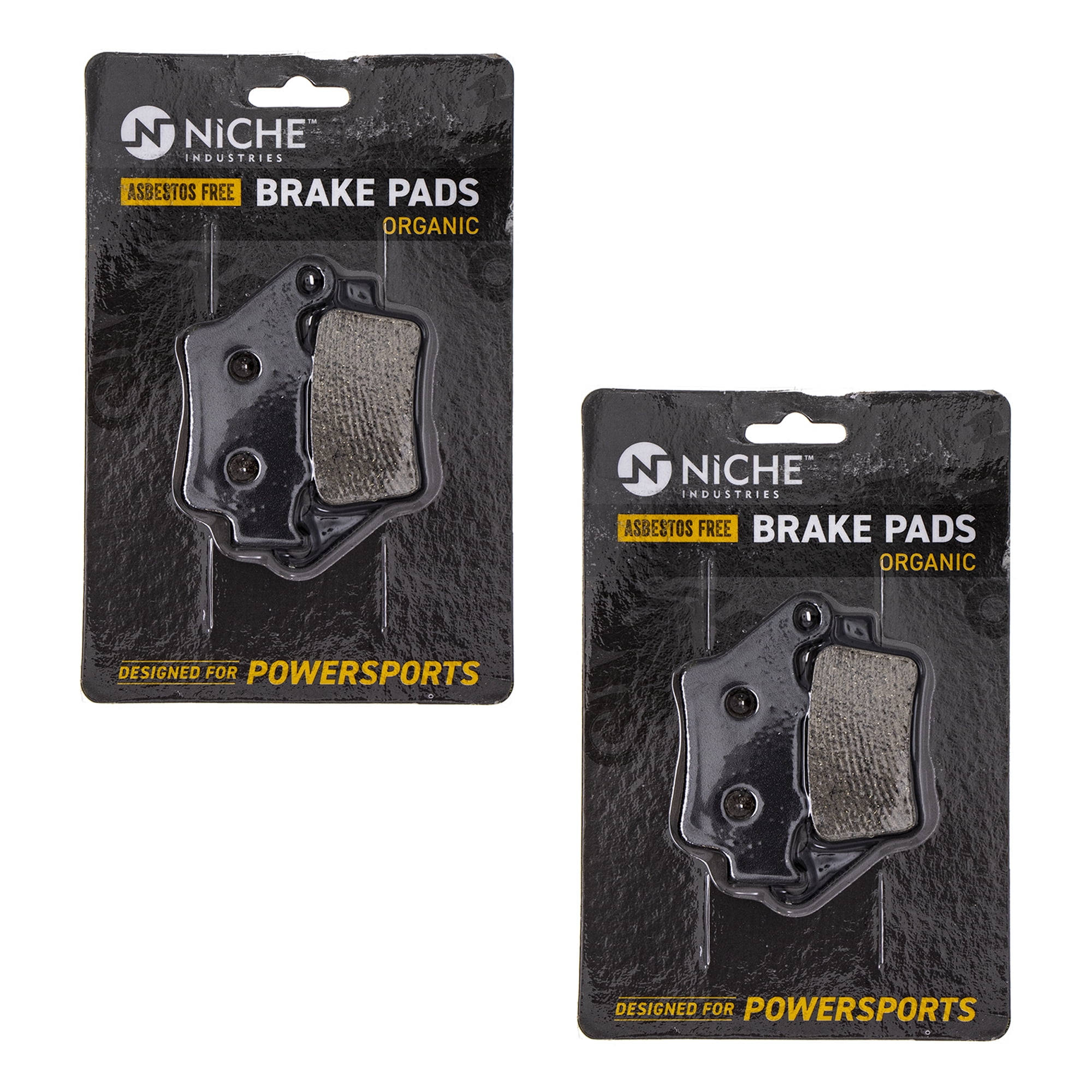 NICHE Organic Brake Pad Set - Front, Fits Yamaha XT350, XT225, TTR225, Tri Z 250, RT180