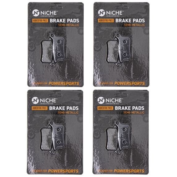 Niche Brake Pad Set for KTM 125 Semi-Metallic Motorcycle 4 Pack 519-KPA2306D