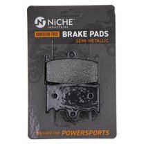 Niche Brake Pad Set for Kawasaki ZZR600 Semi-Metallic Motorcycle 519-KPA2435D