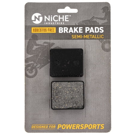 Niche Brake Pad Set for Polaris Indy 400 Trail WideTrak 500 Rear Semi-Metallic 519-KPA2627D