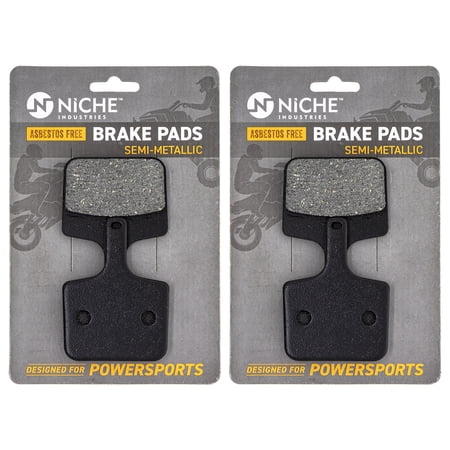 Niche Brake Pad Set for Polaris Widetrak 550 600 IQ Rear Semi-Metallic 2 Pack 519-KPA2634D