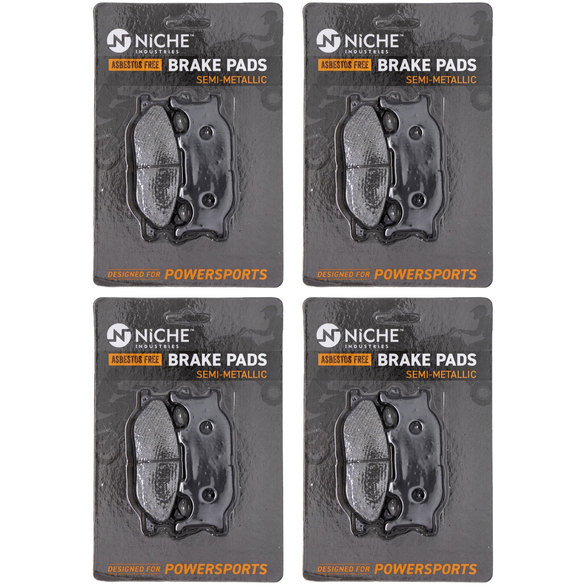 Niche Brake Pad Set for Yamaha FZ6 Semi-Metallic Motorcycle
