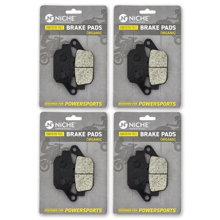 Niche Brake Pad Set for Yamaha FZ6R 20S-W0046-00-00 Rear Organic 4 Pack 519-KPA2689D
