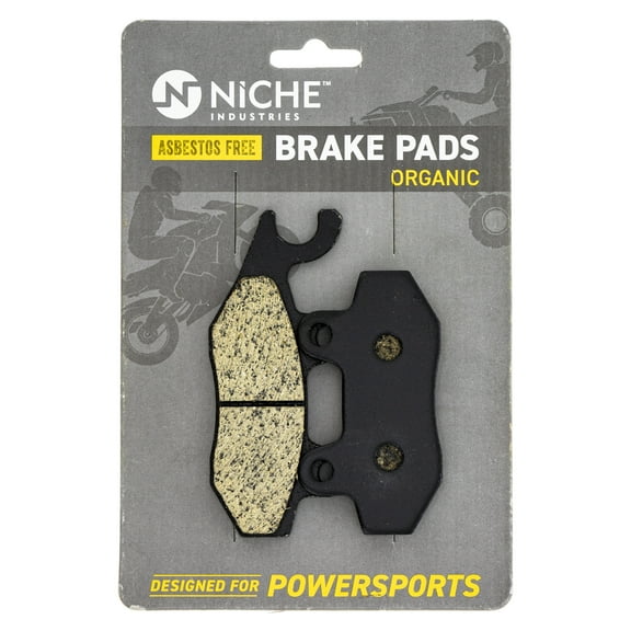 Niche Brake Pad Set for Yamaha TTR230 Kawasaki KLR650 Suzuki AN400 Organic 519-KPA2687D