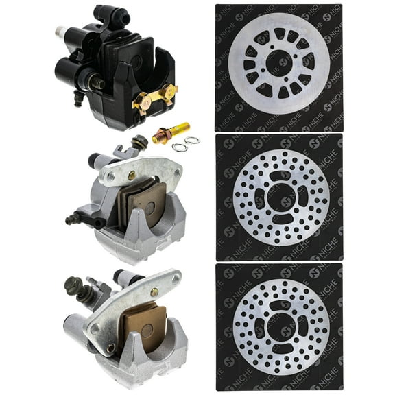 Niche Brake Rotor Caliper Kit for Yamaha Banshee Warrior 350 5LP-2580W-10-00 5LP-2580U MK1008019