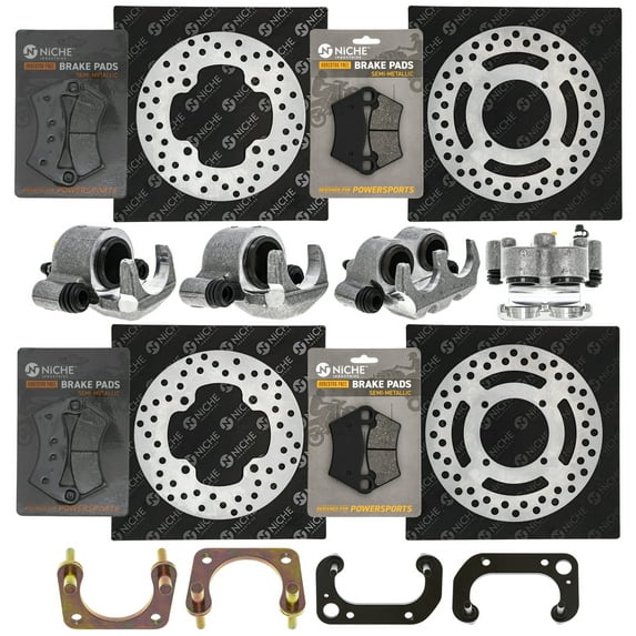 Niche Brake Rotor Caliper Pad Kit for Polaris Ranger Crew 570 Full Size UTV MK1008039