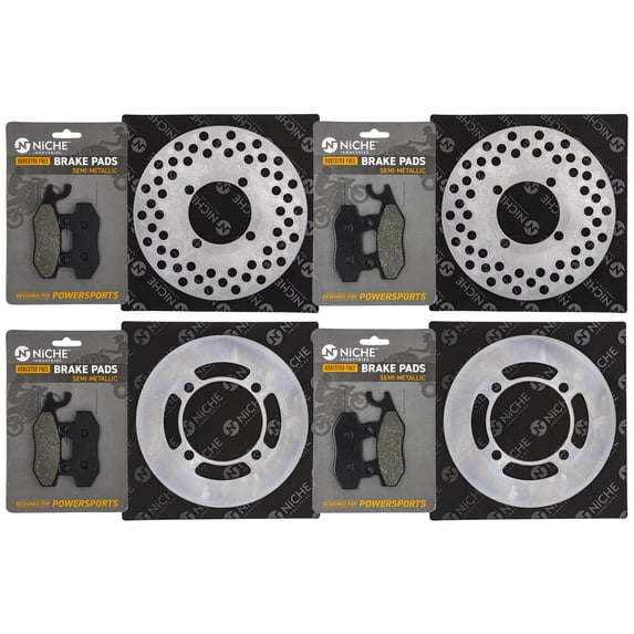 Niche Brake Rotor Pad Kit for Yamaha 1S3-W0045-10-00 UTV MK1006559