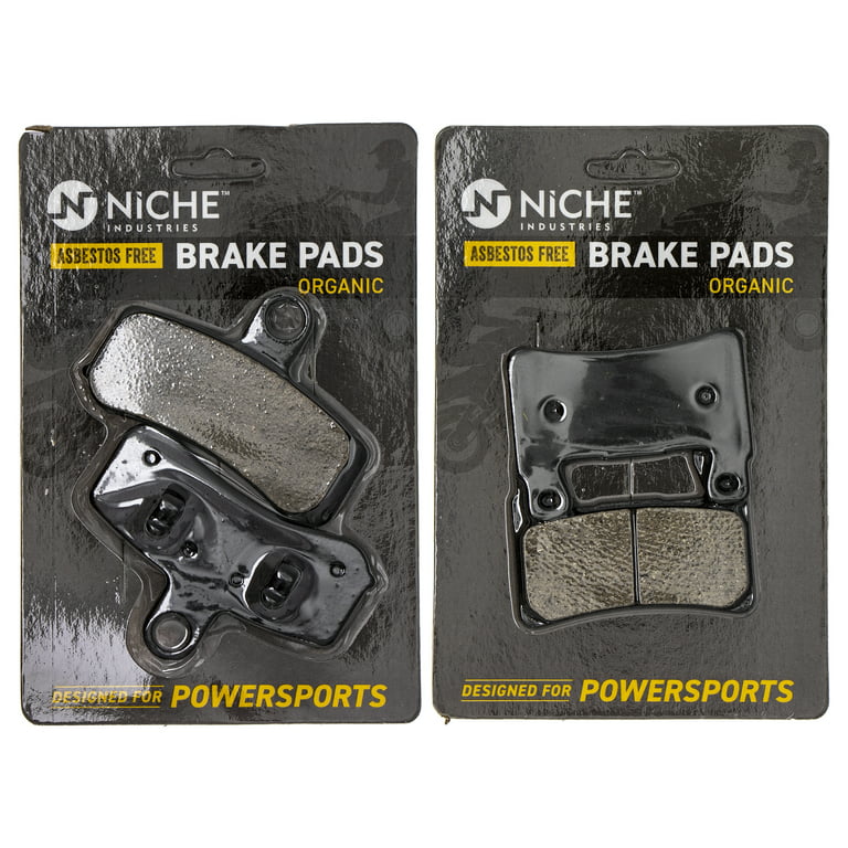 Niche Brake Pad Set for Harley-Davidson Softail Fat Boy Lo Front Rear Organic