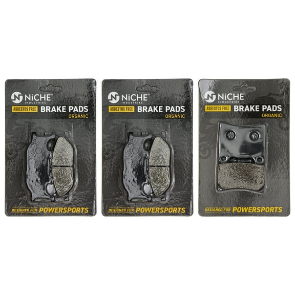 Niche Complete Organic Brake Pad Set for Yamaha V Star 1100 Motorcycle MK1002654